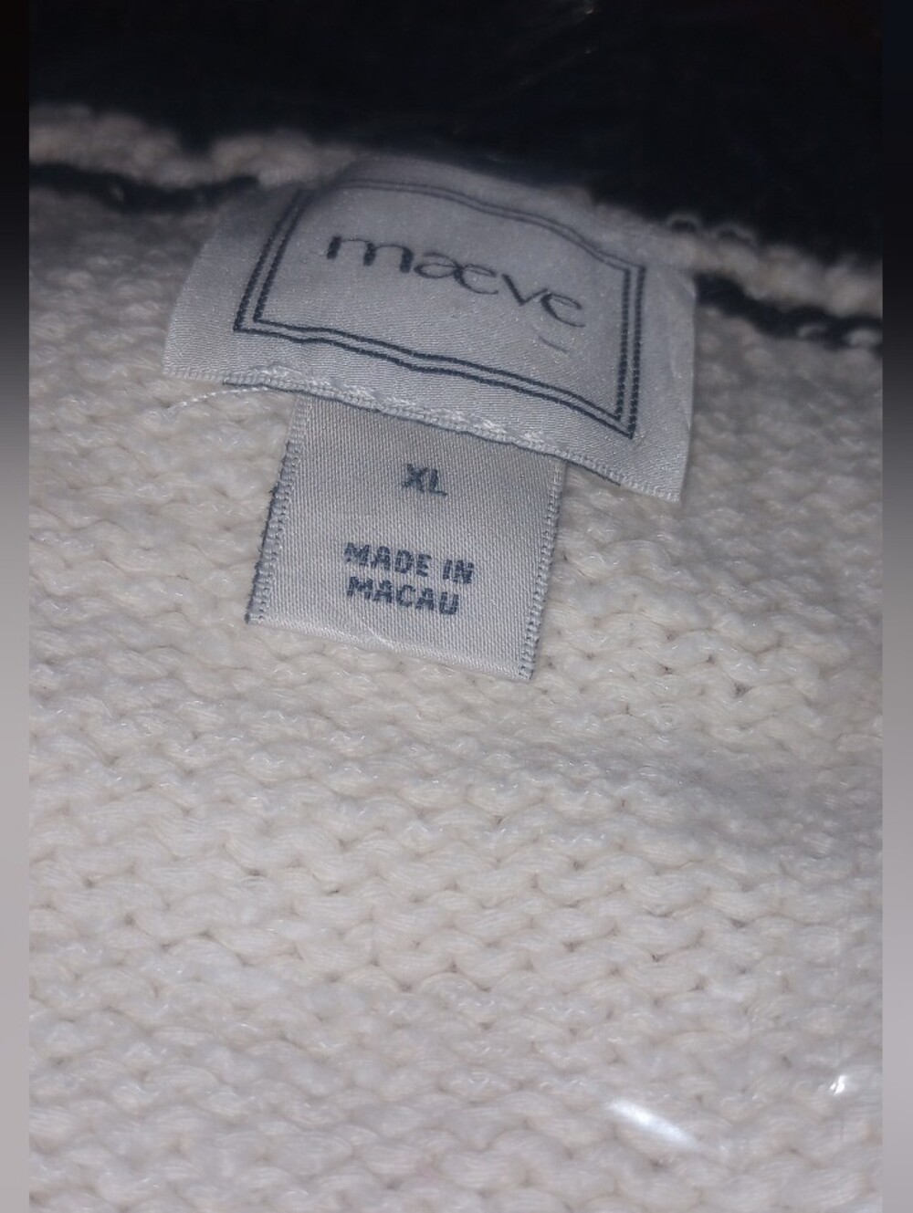 NWT Anthro Cotton Blend Collared Boyfriend Sweater by Maeve XL - Picture 7 of 8